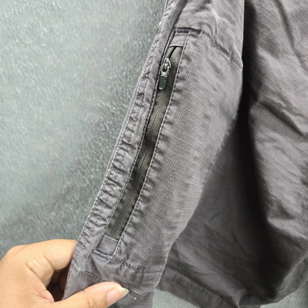 Vuori Men Activewear Shorts L Gray Organic Cotton Ripstop Climber 7